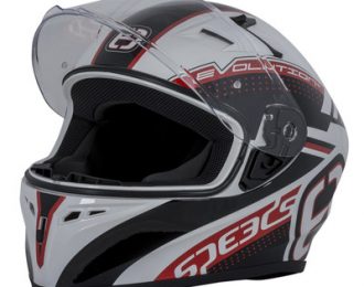 Helm Speeds Evo III weiß/schw/rot glänzend ´´S´´